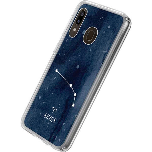 Aries Constellation Galaxy A20 Clear Case
